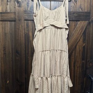 Trixxi Cream Maxi Dress